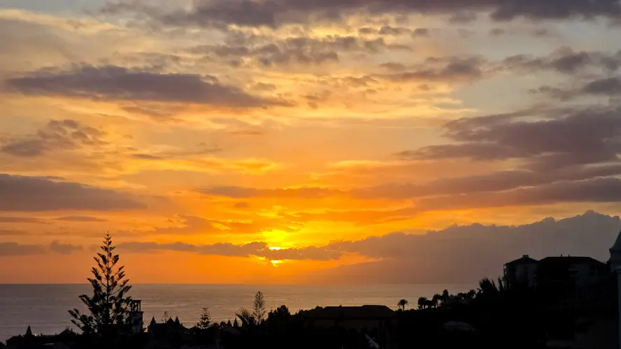Spain, Tenerife, Costa Adeje Sunset